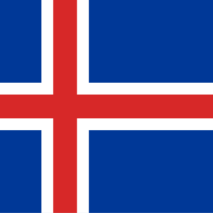 Bandera de Islandia | Cruz Nórdica Azul, Blanca y Roja | Envío Gratis