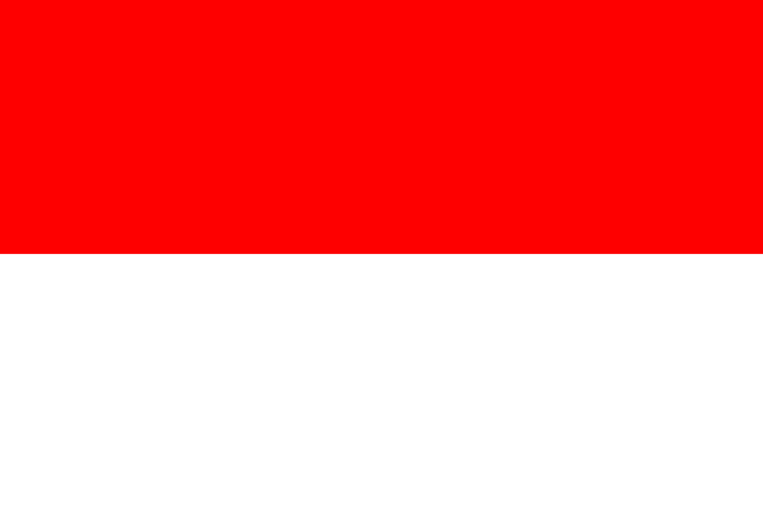 Bandera Indonesia 90x150 dos franjas horizontales independencia 1945 exterior interior