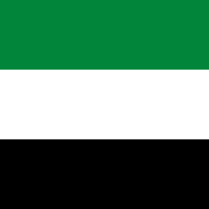 Bandera Emiratos Árabes Unidos EAU 60x90 fabricación española poliéster 115g colores panárabes