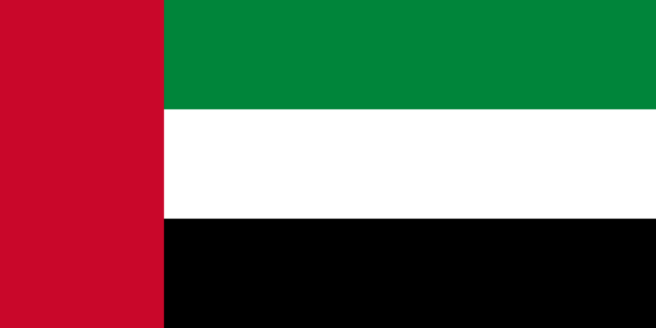 Bandera Emiratos Árabes Unidos EAU 60x90 fabricación española poliéster 115g colores panárabes