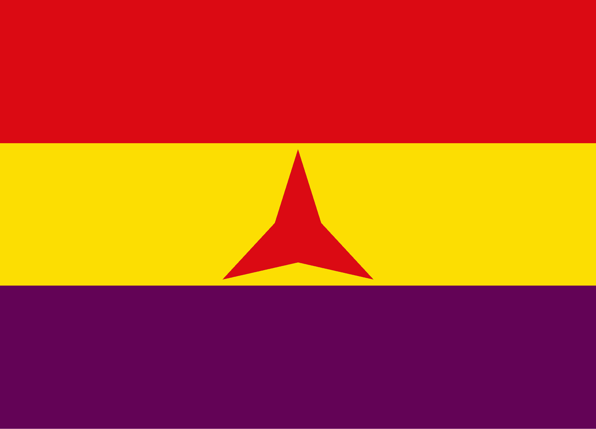 bandera brigadas internacionales republicana estrella roja 3 puntas guerra civil