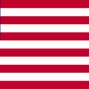 Bandera Liberia estrella solitaria 60x90 fabricación española poliéster 115g rojo blanco