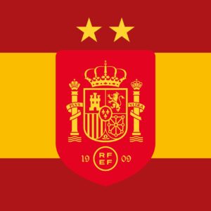 bandera España dos estrellas RFEF escudo oficial