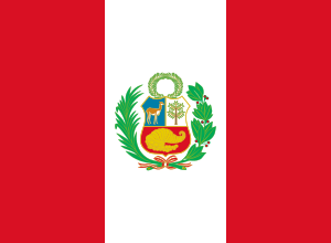 bandera de Perú oficial franjas rojas y blancas