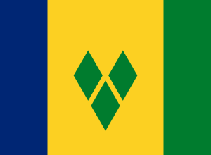 bandera de San Vicente y las Granadinas oficial azul amarilla verde